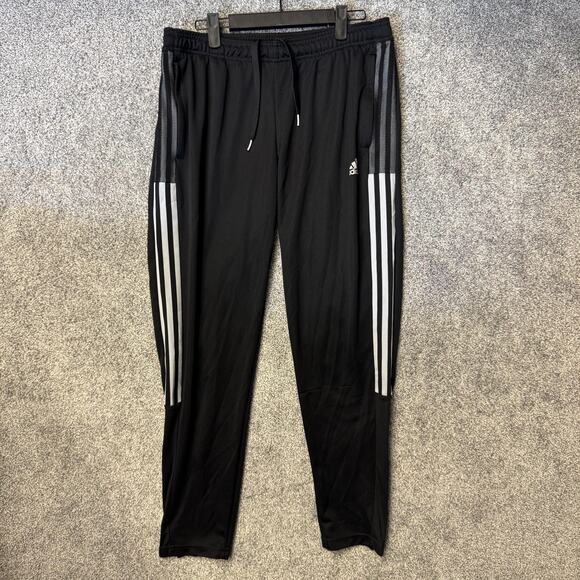 Adidas Pants Medium 32x28 Black Tiro 21 AEROREADY Track Joggers 3-Stripes GM7310 - Picture 1 of 16